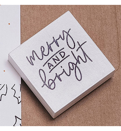 Colop May & Berry Wood Stamp - Merry and Bright