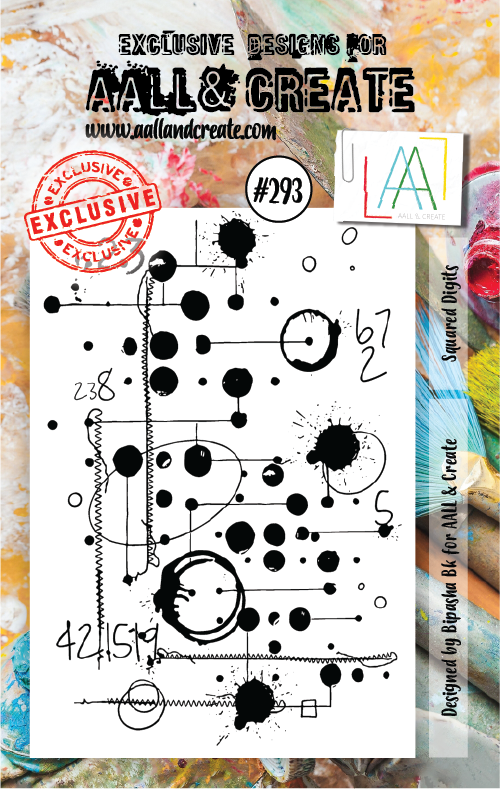 AALL & Create Clear Stamps A7 By Bipasha Bk - #293 Squared Dots