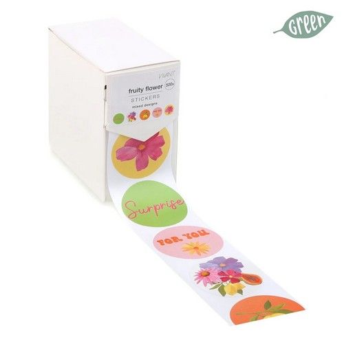 Vivant Stickers Fruity Flower mixed designs 40mm 100% Art Paper