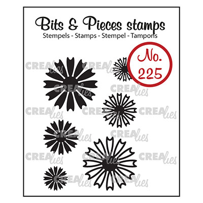 Crealies Clear Stamps Bits & Pieces - CLBP225 Mini bloemen 26
