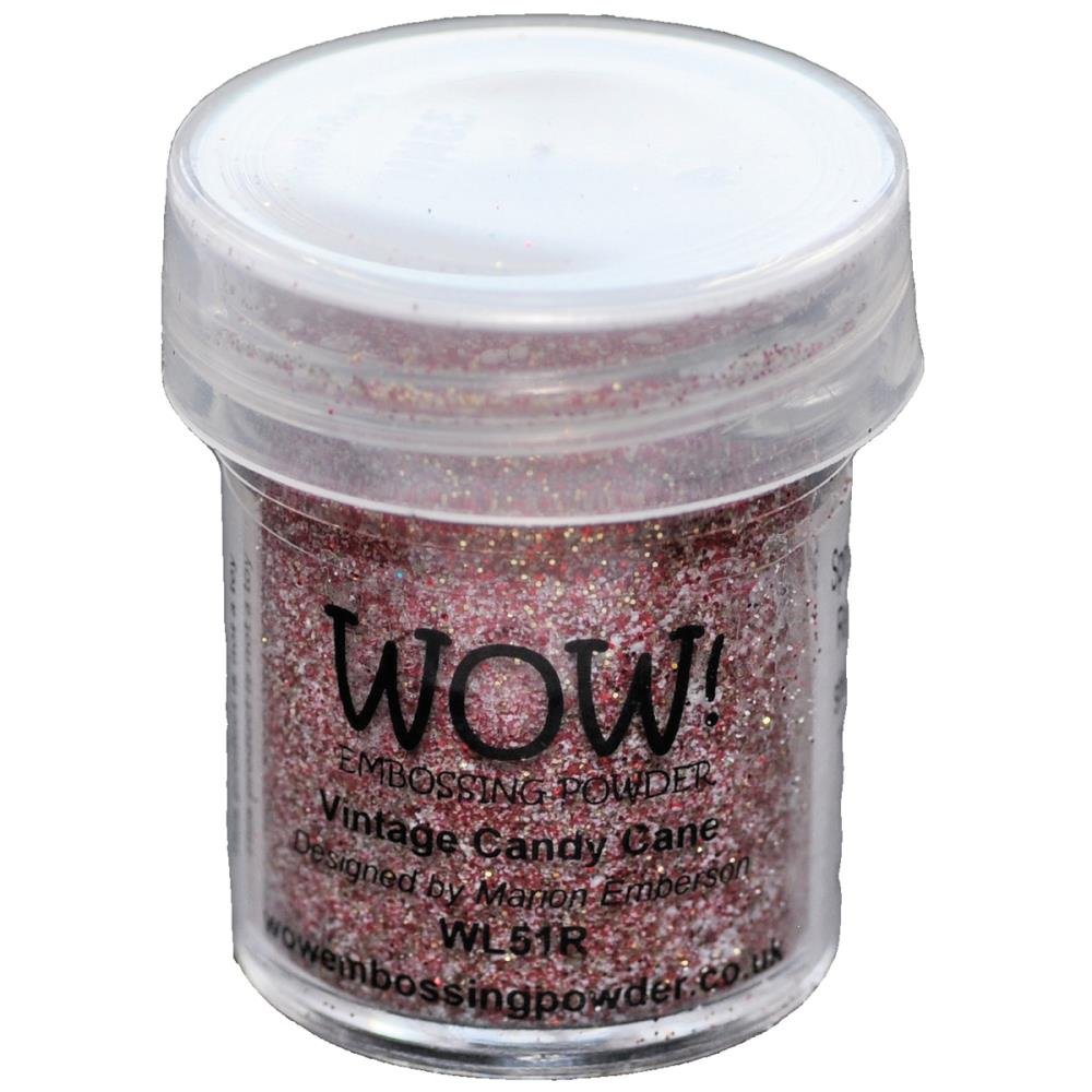 WOW! Embossing Powder 15ml - WS51R Vintage Candy Cane