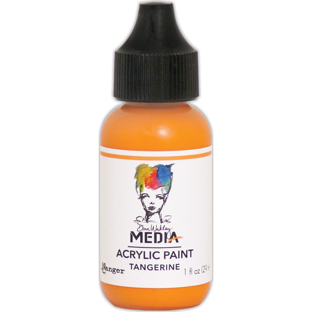 Dina Wakley Media Acrylic Paint 1oz -  Tangerine