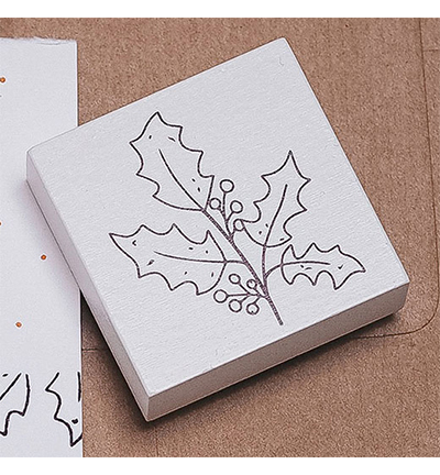 Colop May & Berry Rubber Stamp - Ilex Branch