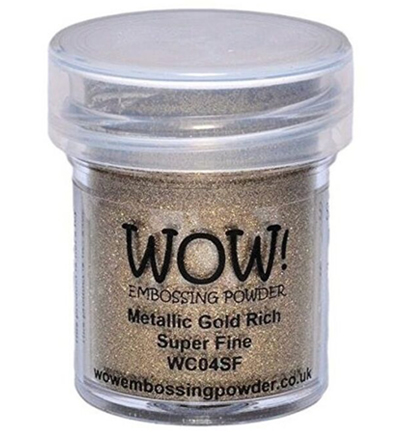 WOW! Embossing Powder 15 ml - WC04SF Metallic Gold Rich Super Fine