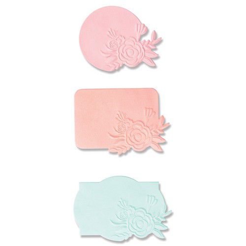 Sizzix Switchlits Embossing Folder By Kath Breen - Floral Label