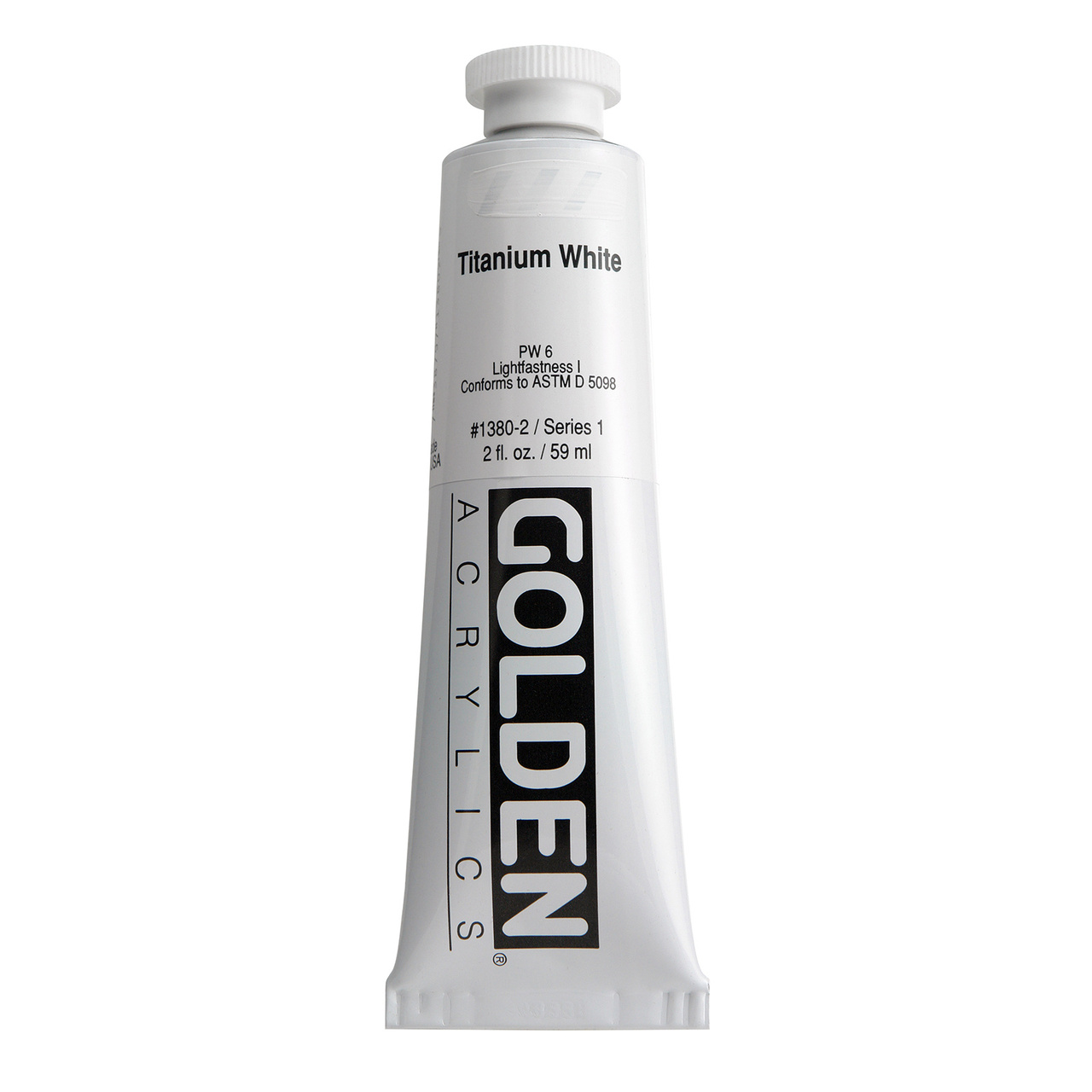 Golden Heavy Body Acrylverf Tube 60ml Serie 1 - Titaanwit