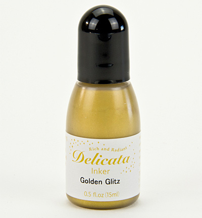 Delicata Pigment Ink Refill .5oz - Golden Glitz