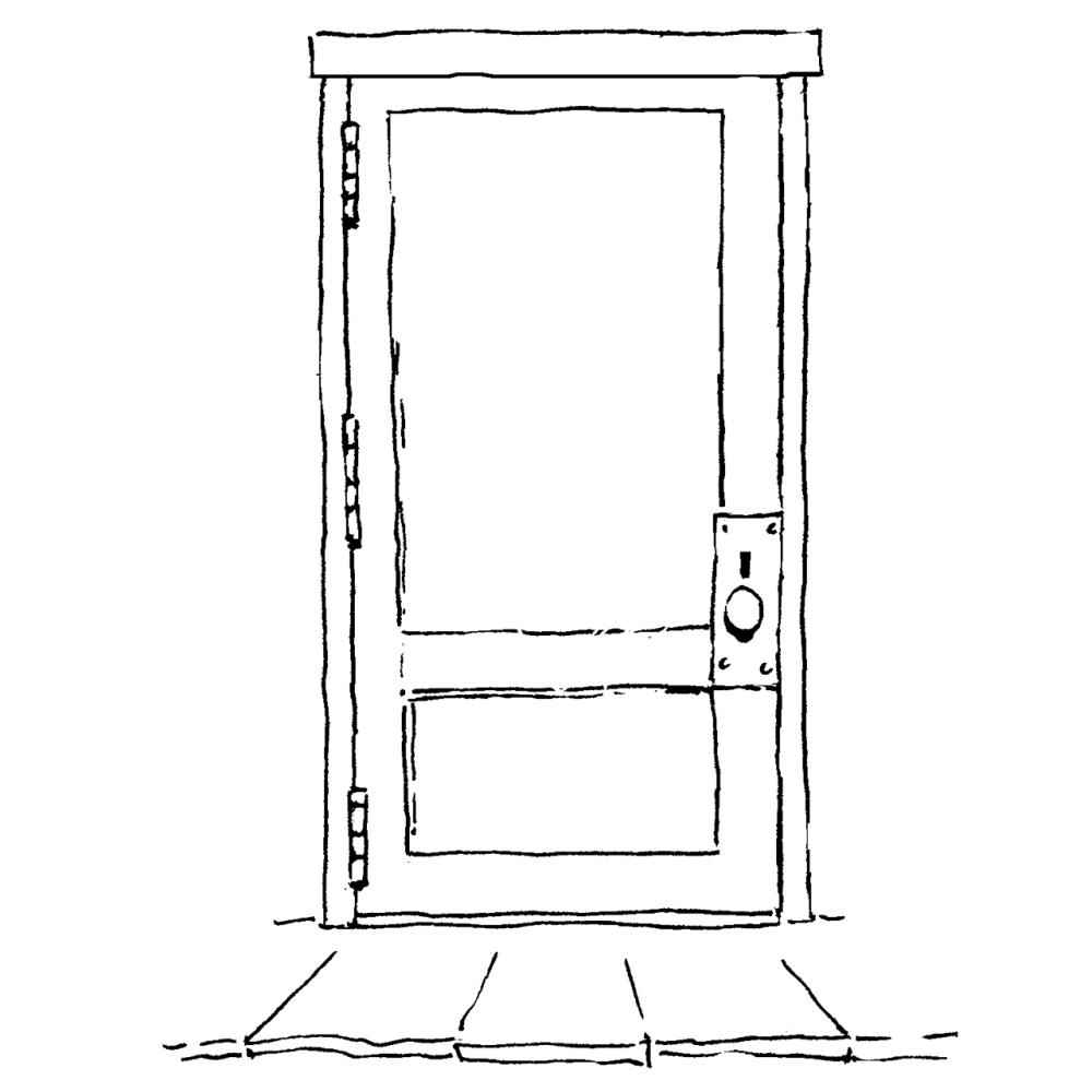 Art Impressions Timeless Classics Cling Stamp 2.5"X3.5" - Shoppe Door