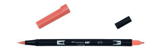 Tombow Dual Brush Marker - 873 Coral