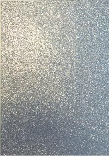Eva Foam Glitter Sheets 2mm 22x30cm 5/Pkg - Silver