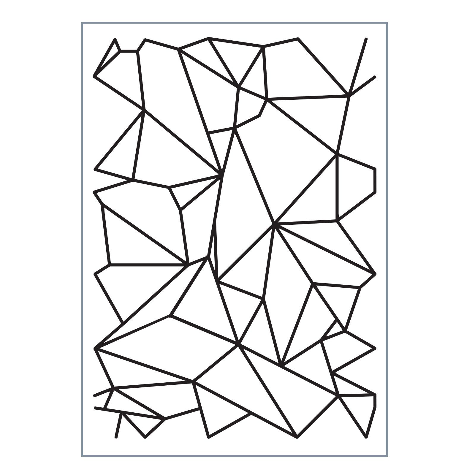 Vaessen Creative Embossing Folder A6 - Love It Graphic Lines