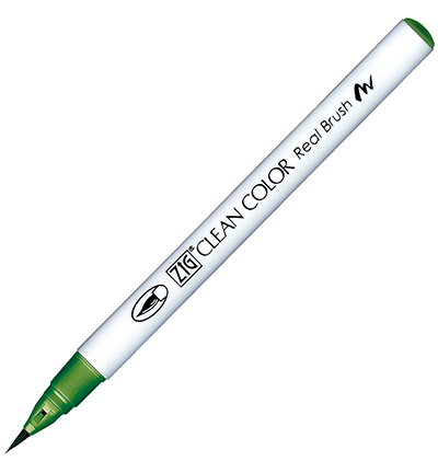 Kuretake ZIG Clean Color Real Brush Marker - 412 True Green