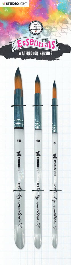 Studio Light Essentials by Art By Marlene - nr. 04 Watercolor Brushes 3/Pkg