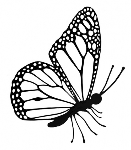 Lavinia Clear Stamps - LAV444 Flutterby Miniature