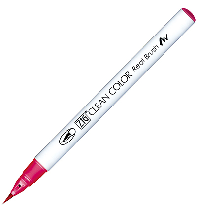 Kuretake ZIG Clean Color Real Brush Marker - 212 Magenta Pink