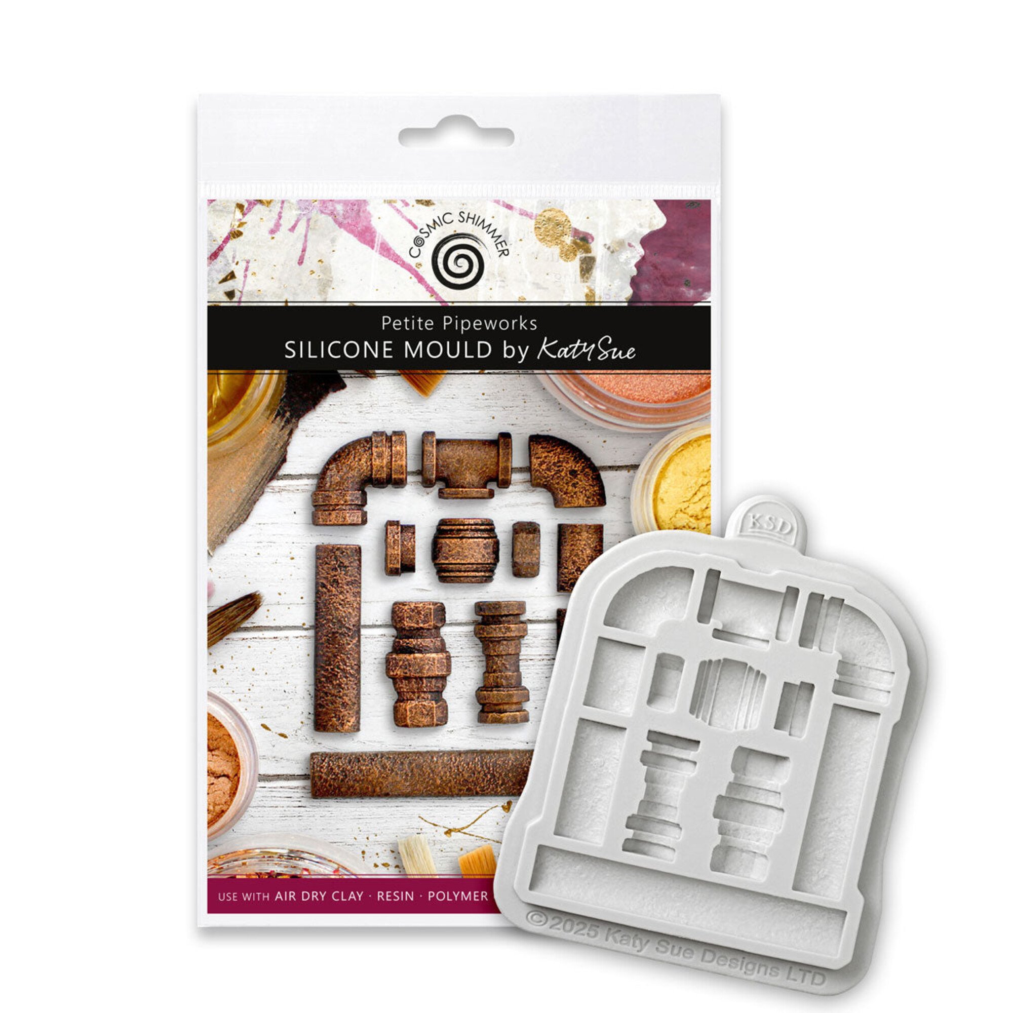 Katy Sue Designs Cosmic Shimmer Silicone Mould - Petite Pipeworks