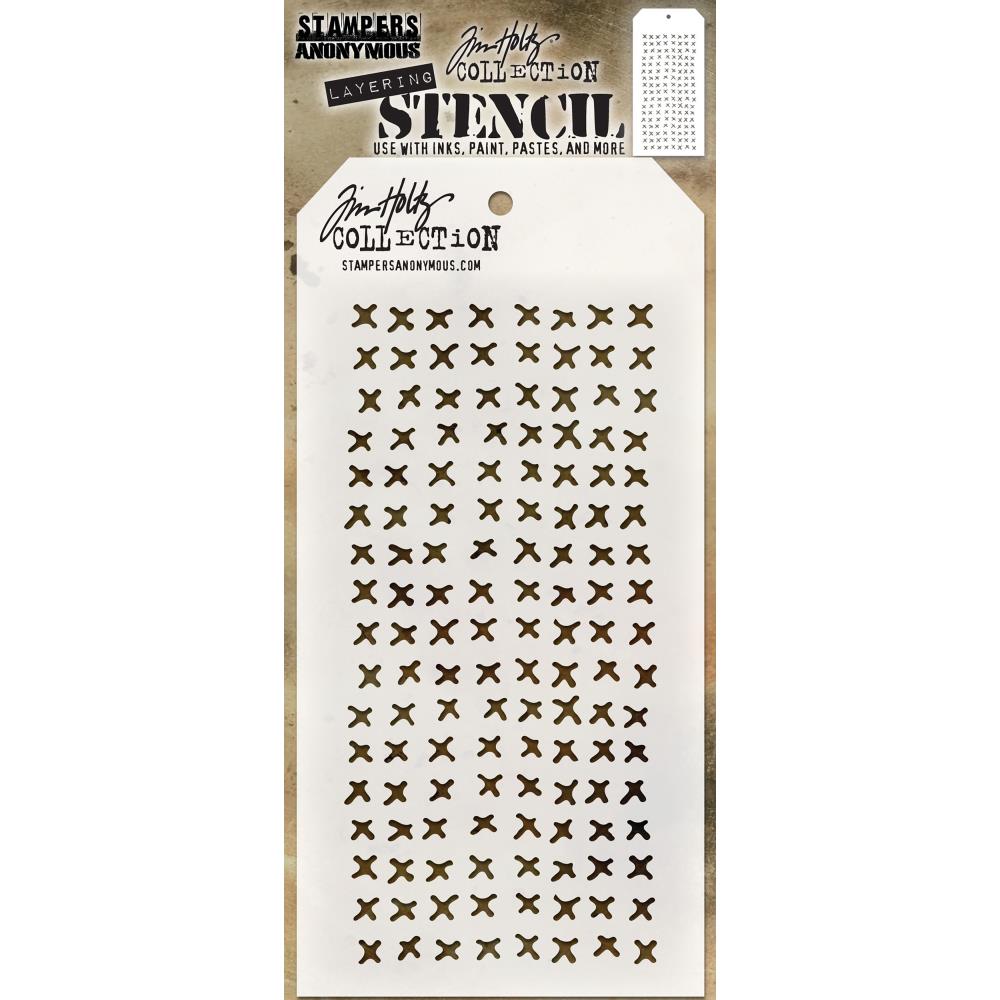 Tim Holtz Layering Stencil - THS099 Stitched