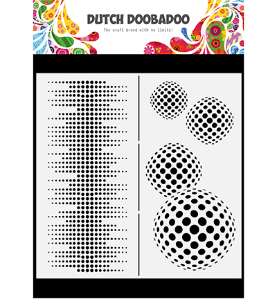 Dutch DooBaDoo Mask Art 210x210mm - Slimline Circles