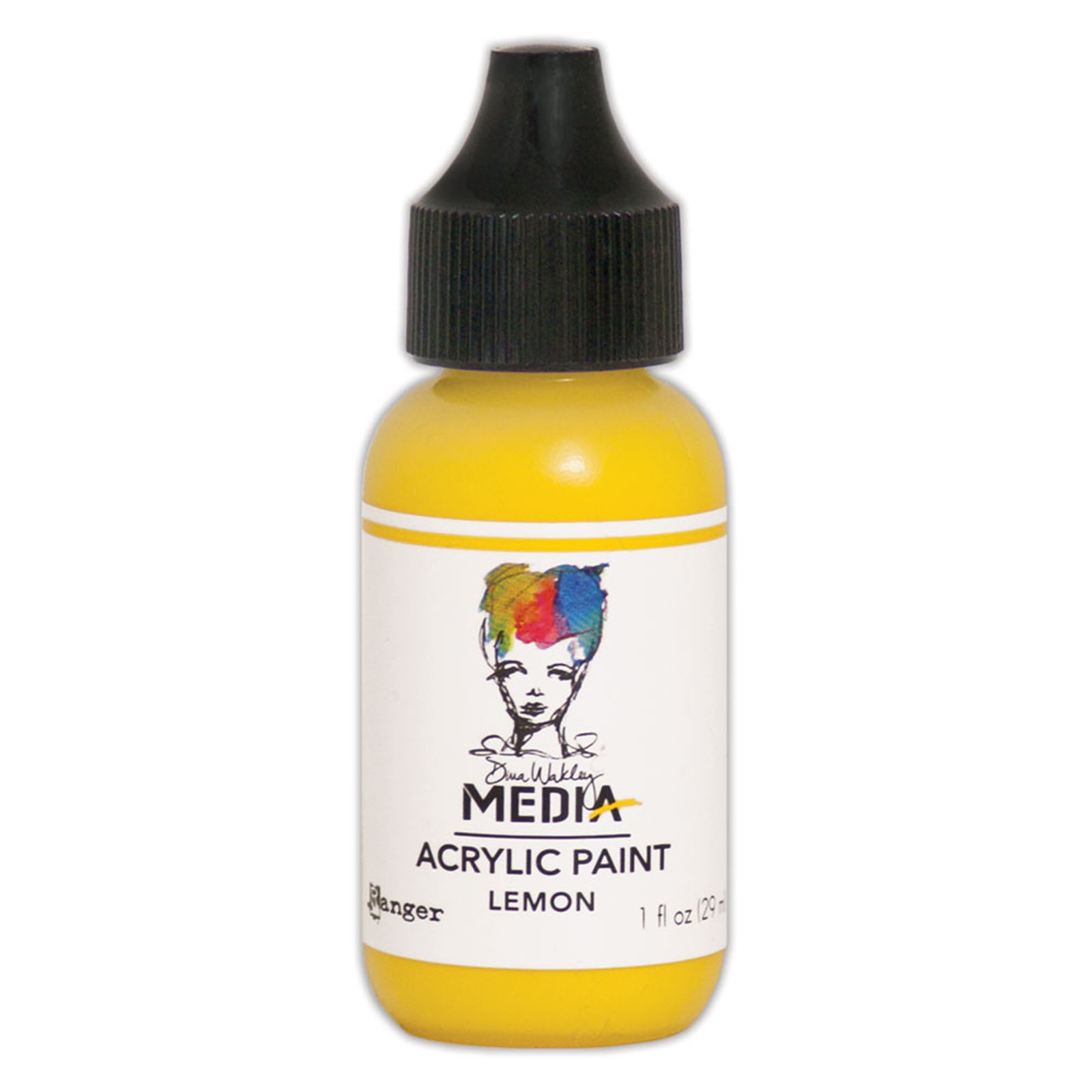 Dina Wakley Media Acrylic Paint 1oz -  Lemon