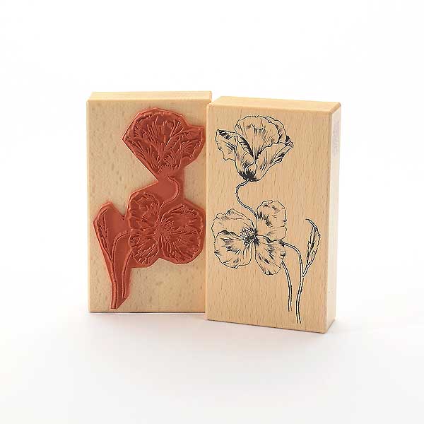Heindesign Wood Stamps - Mohnblumen