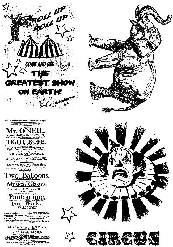 Andy Skinner Clear Stamps - Circus