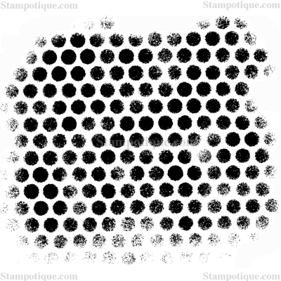 Stampotique Wood Stamp - Honeycomb background