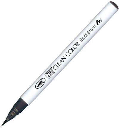 Kuretake ZIG Clean Color Real Brush Marker - 910 Warm Gray 6