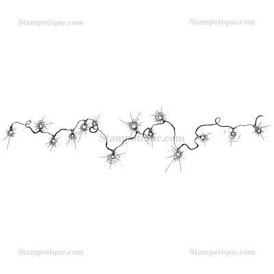 Stampotique Wood Stamp - 6150 Stringed Lights