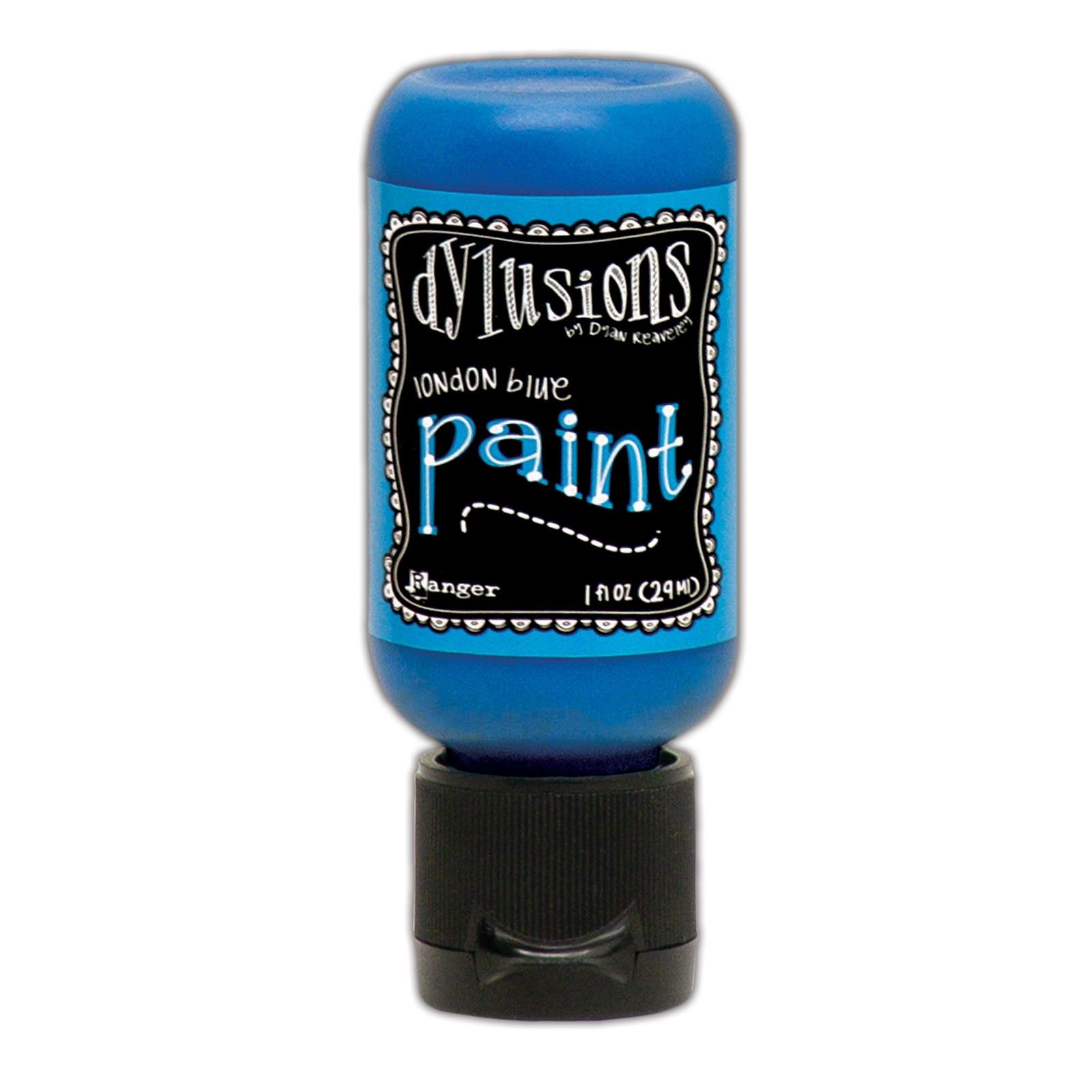Dylusions Acrylic Flip Cap Paint Bottle 29 ml - London blue