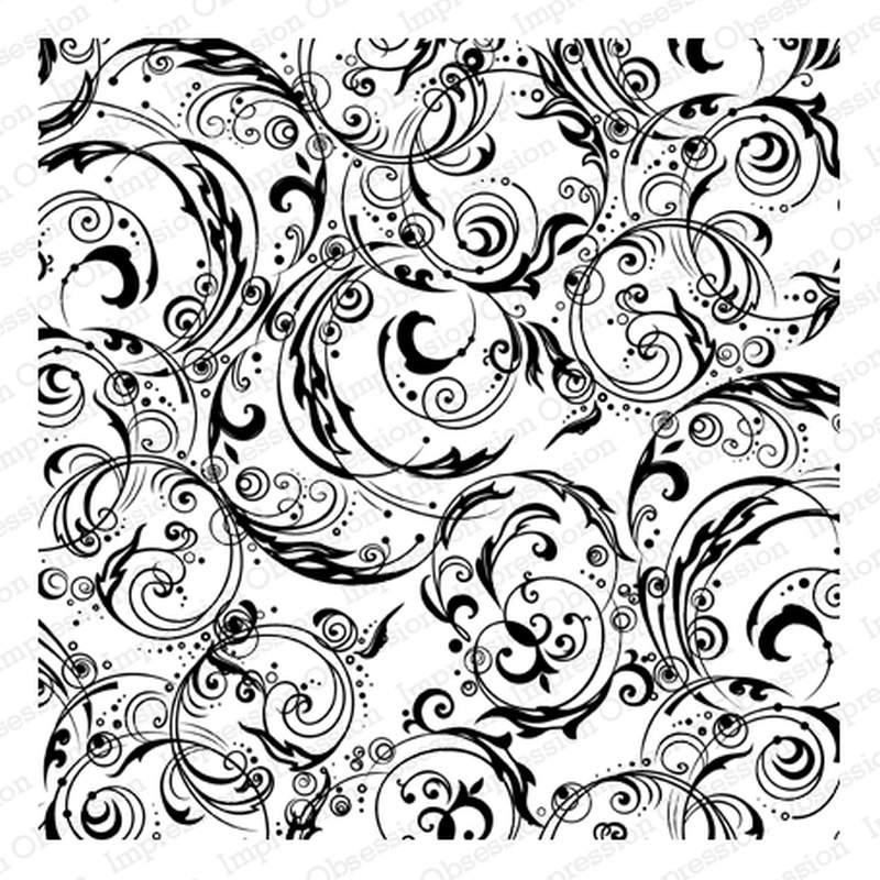 Impression Obsession Cling Stamp - CC027 Cover-a-Card Flourishes