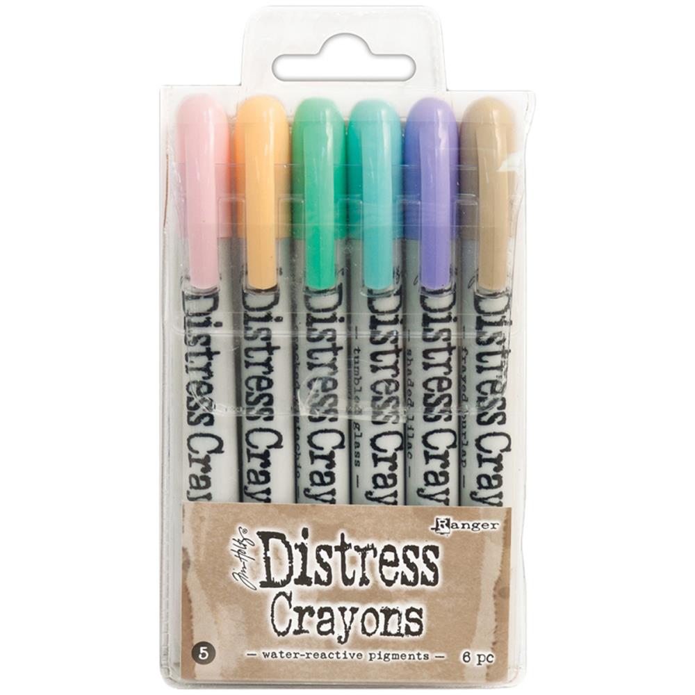 Tim Holtz Distress Crayon Set 6/Pkg - Set 5