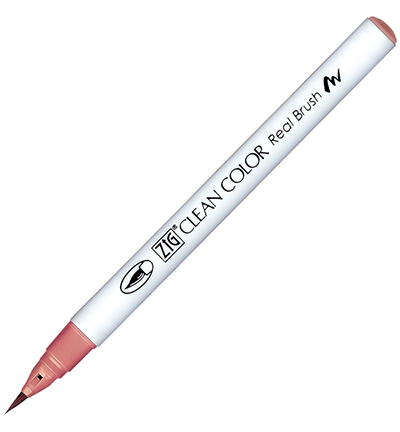 Kuretake ZIG Clean Color Real Brush Marker - 205 Dark Blossom Pink