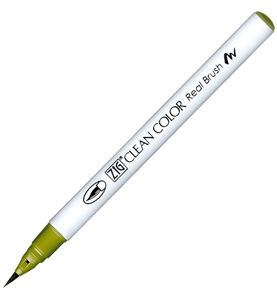 Kuretake ZIG Clean Color Real Brush Marker - 401 Evergreen