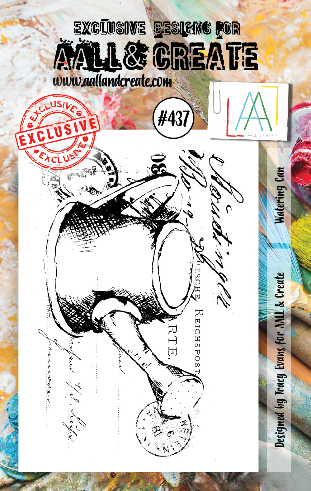 AALL & Create Clear Stamp A7 By Tracy Evans - #437 Watering Can