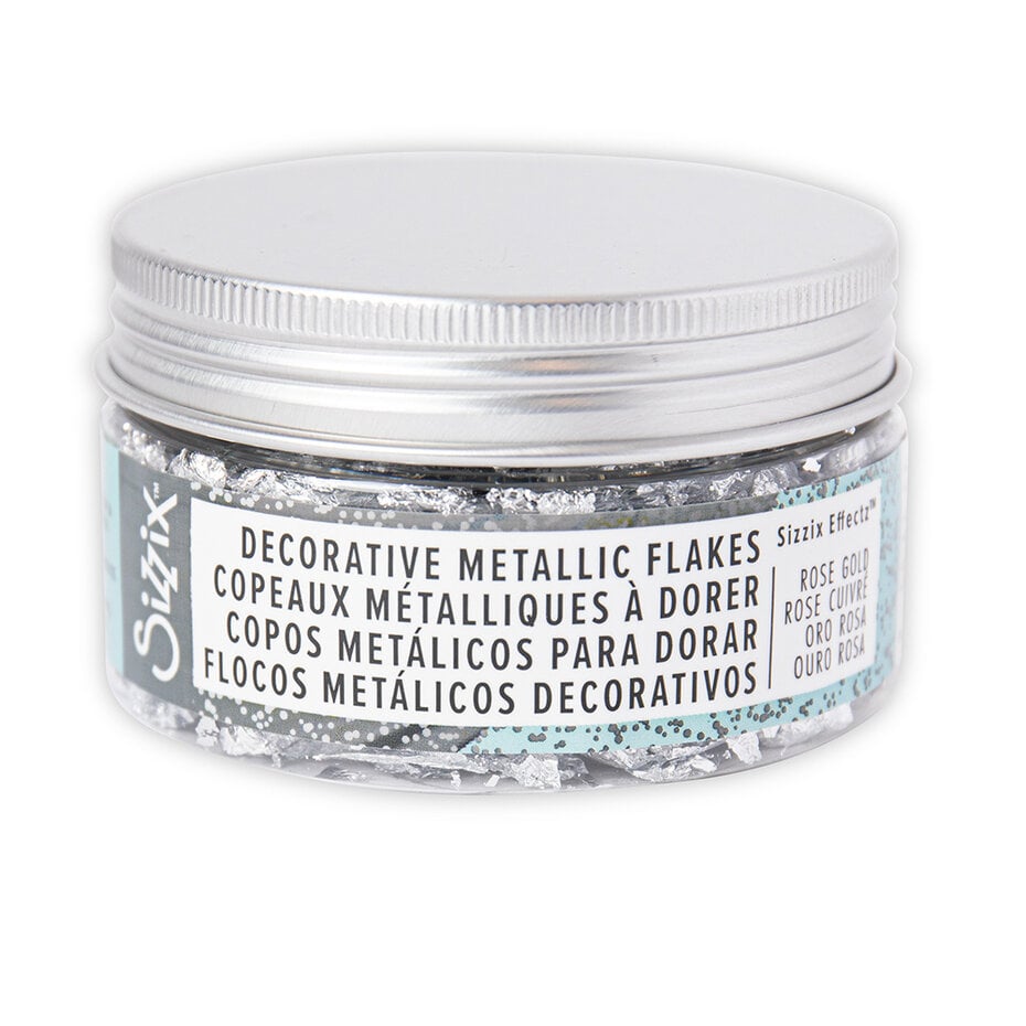 Sizzix Decorative Metallic Flakes 0.8gr - Silver