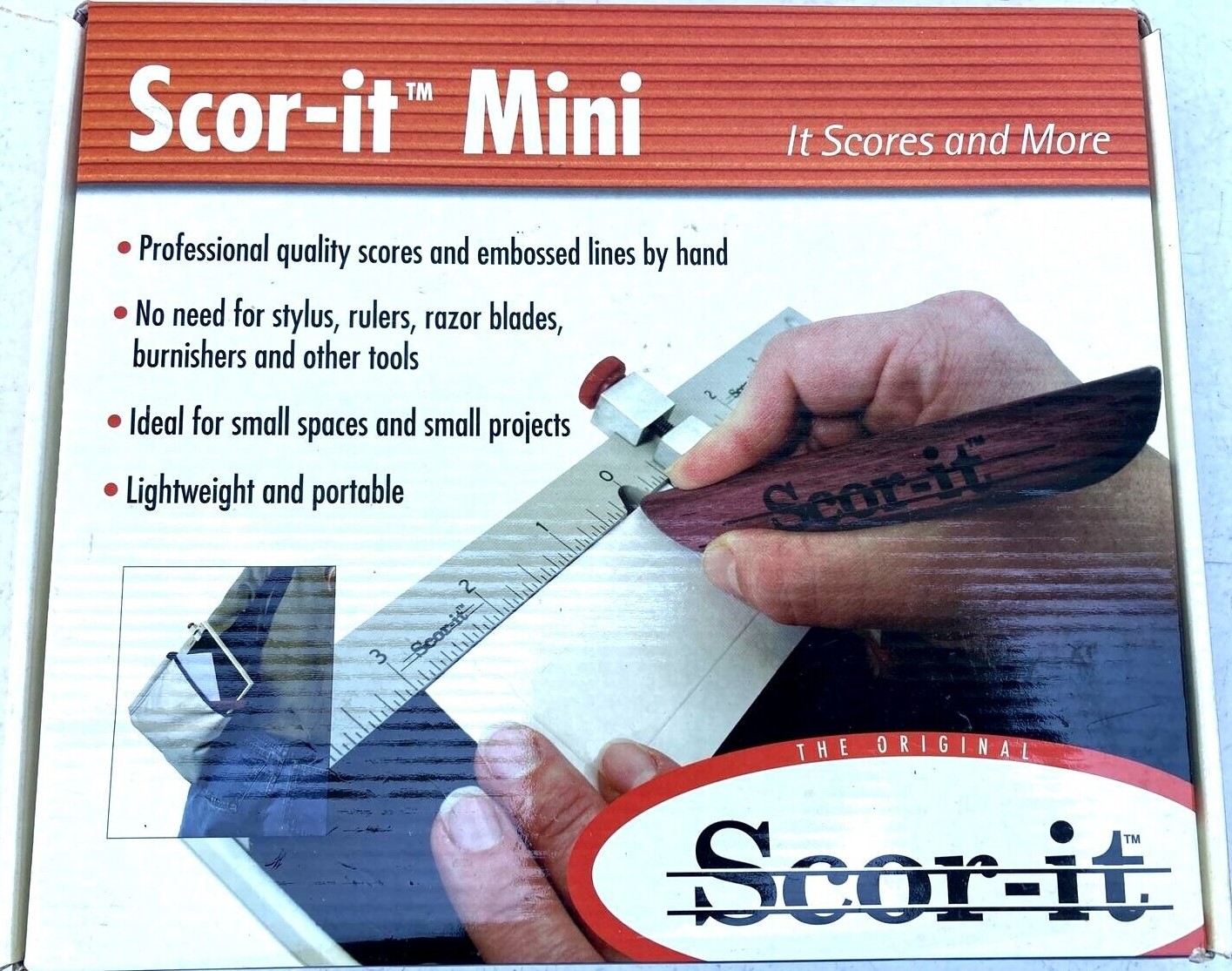 Mini-Scor-it - Nut-Werkzeug (klein, Nutleiste 14,5 cm)