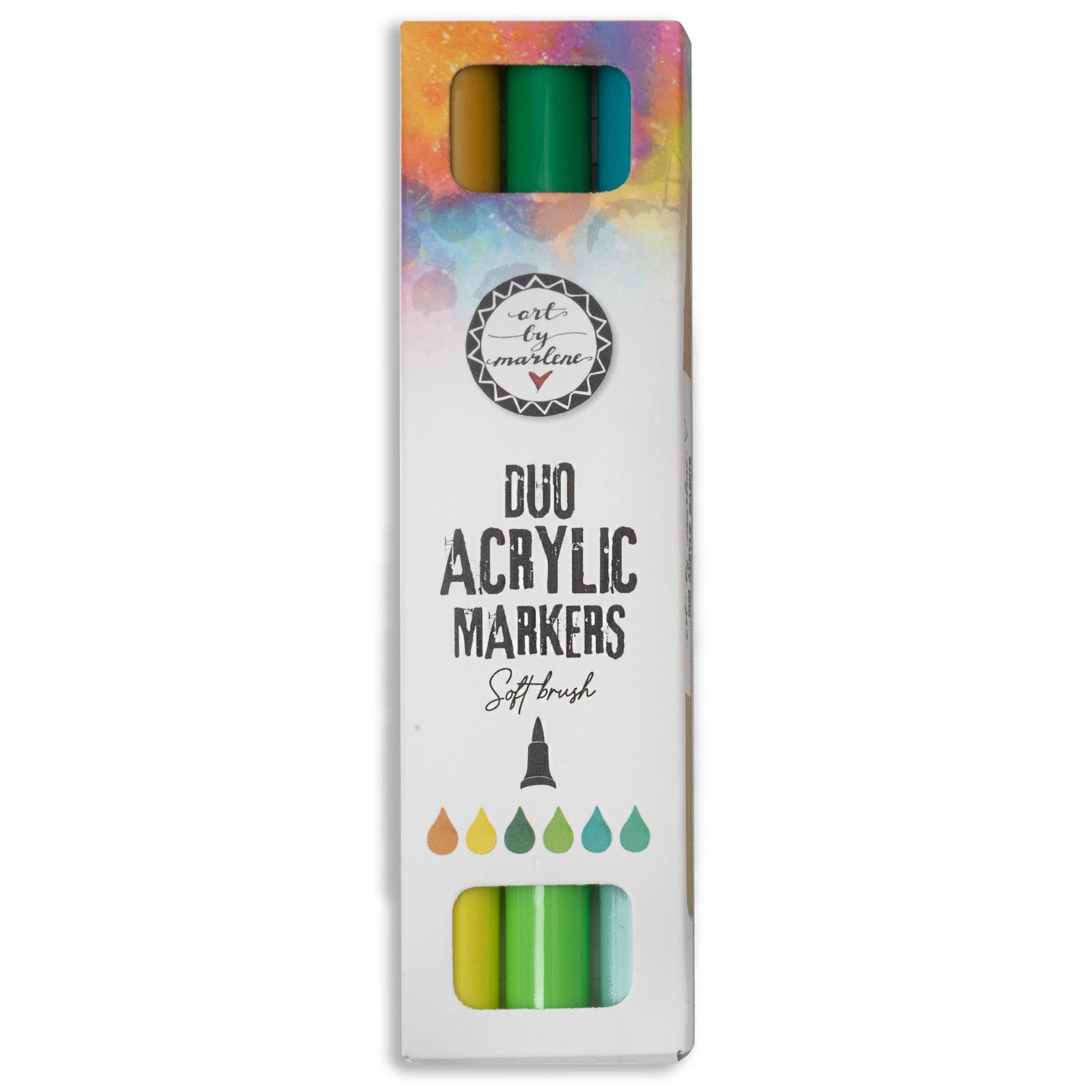 Studio Light Essentials Duo Acrylic Markers - Greens