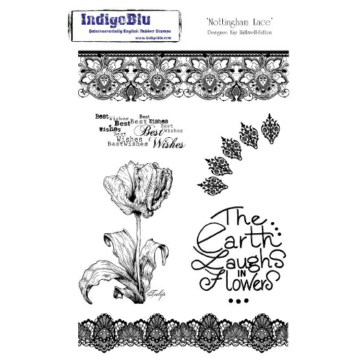 IndigoBlu Cling Stamps - Nottingham Lace