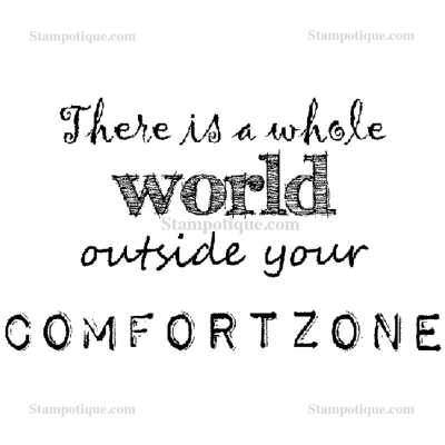 Stampotique Wood Stamp - 10021 Comfort Zone