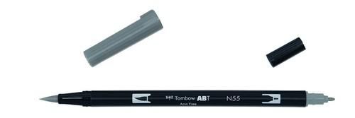 Tombow Dual Brush Marker - N55 Cool Grey 7