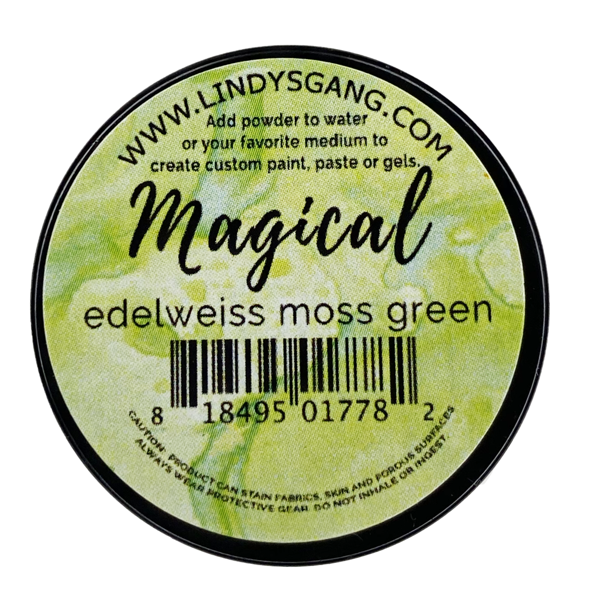 Lindy's Stamp Gang Edelweiss Moss Green Magical
