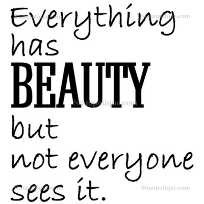 Stampotique Wood Stamp - 3056 Beauty Verse