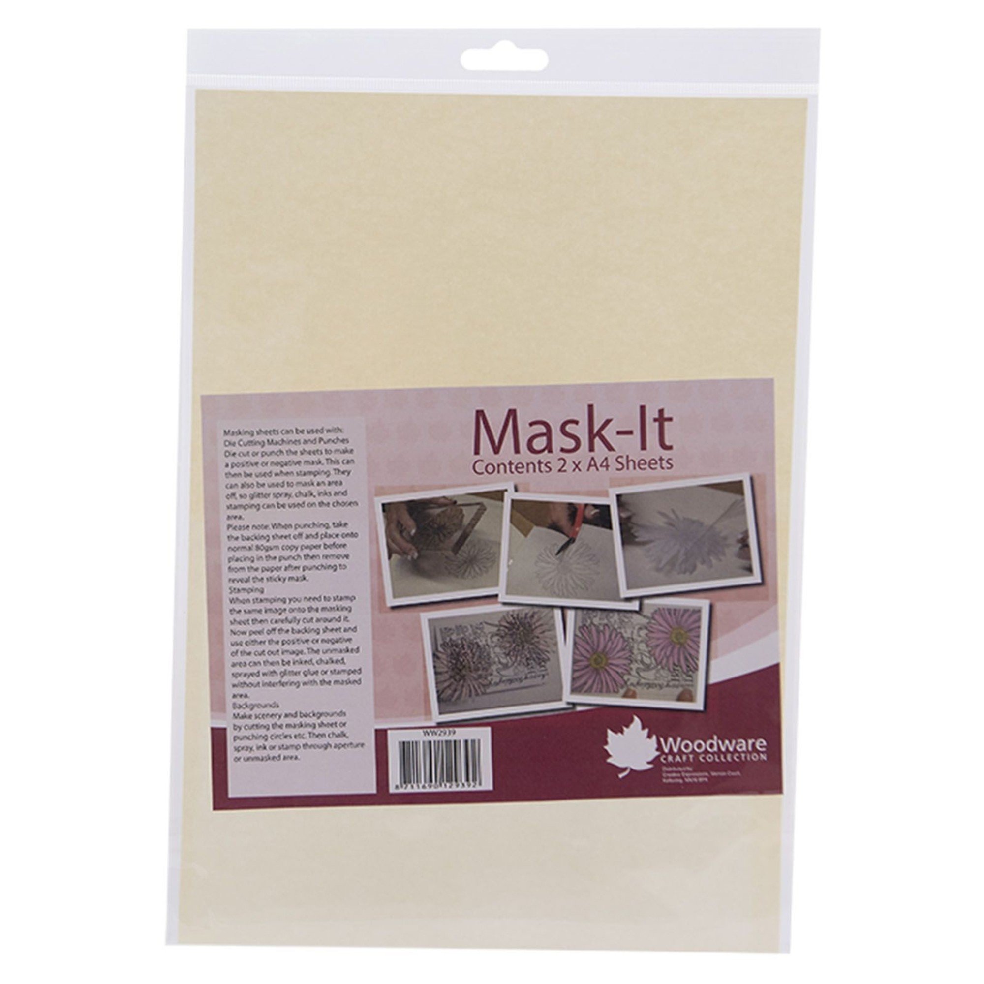 Woodware Mask-It Sheets A4 2/Pkg