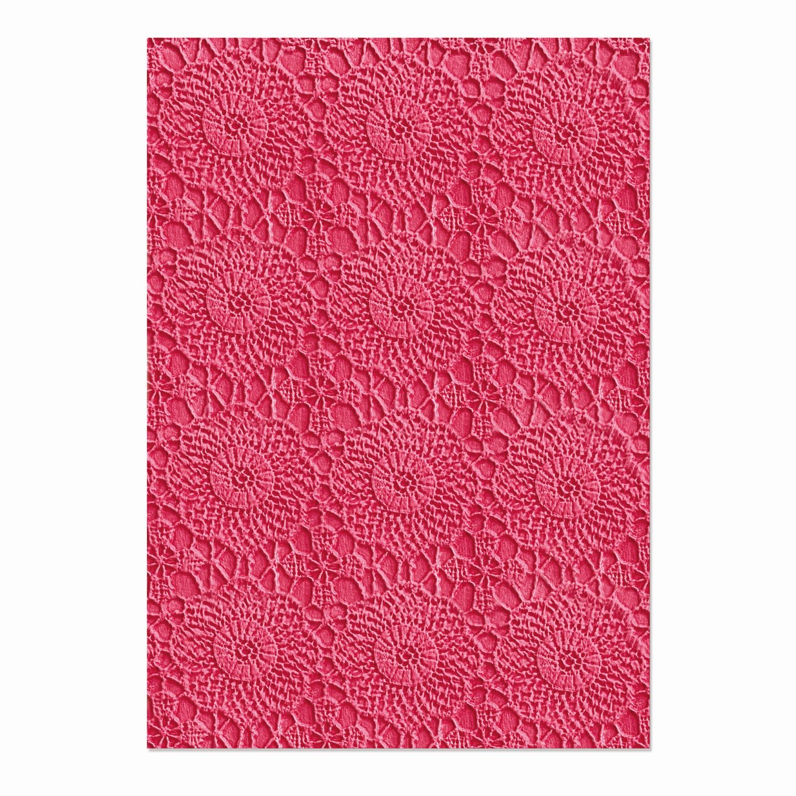 Sizzix 3-D Textured Impressions Embossing Folder - Crochet Mandala