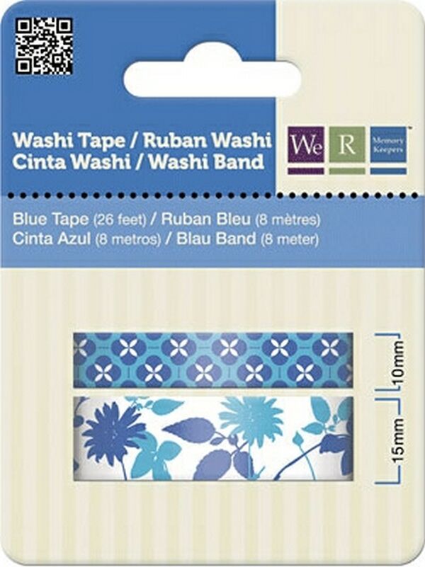 We R Washi Tape 26' 2/Pkg - Blue