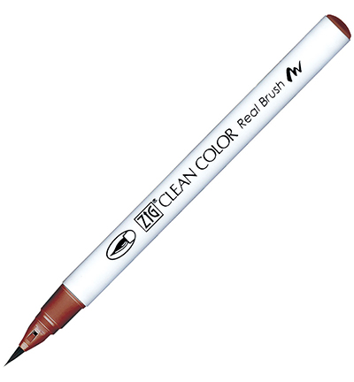 Kuretake ZIG Clean Color Real Brush Marker - 604 Red Ochre