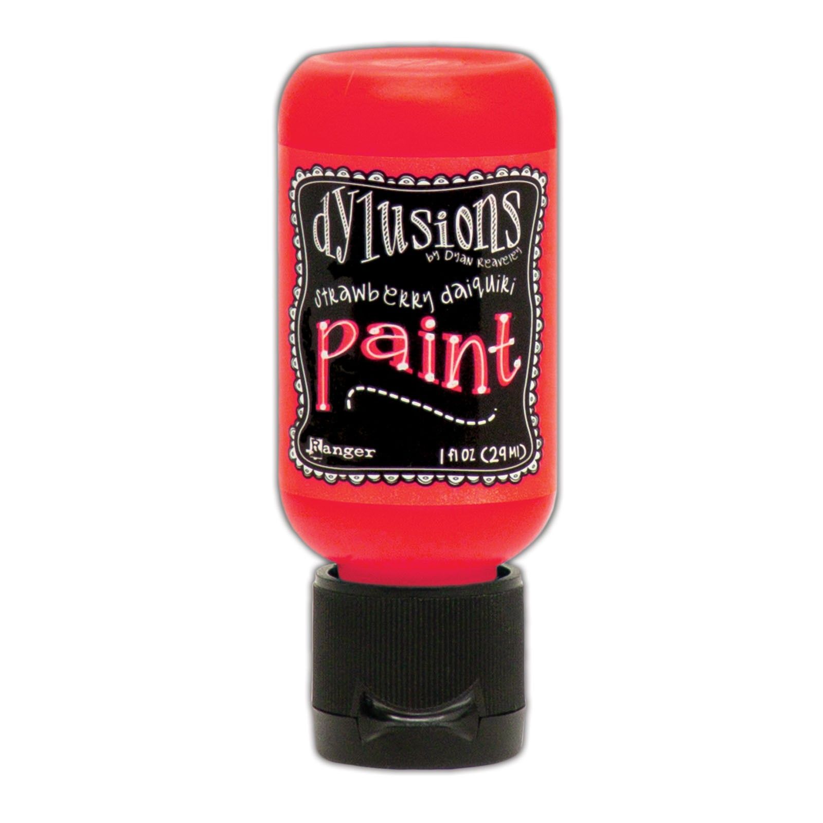 Dylusions Acrylic Flip Cap Paint Bottle 29ml - Strawberry Daiquiri