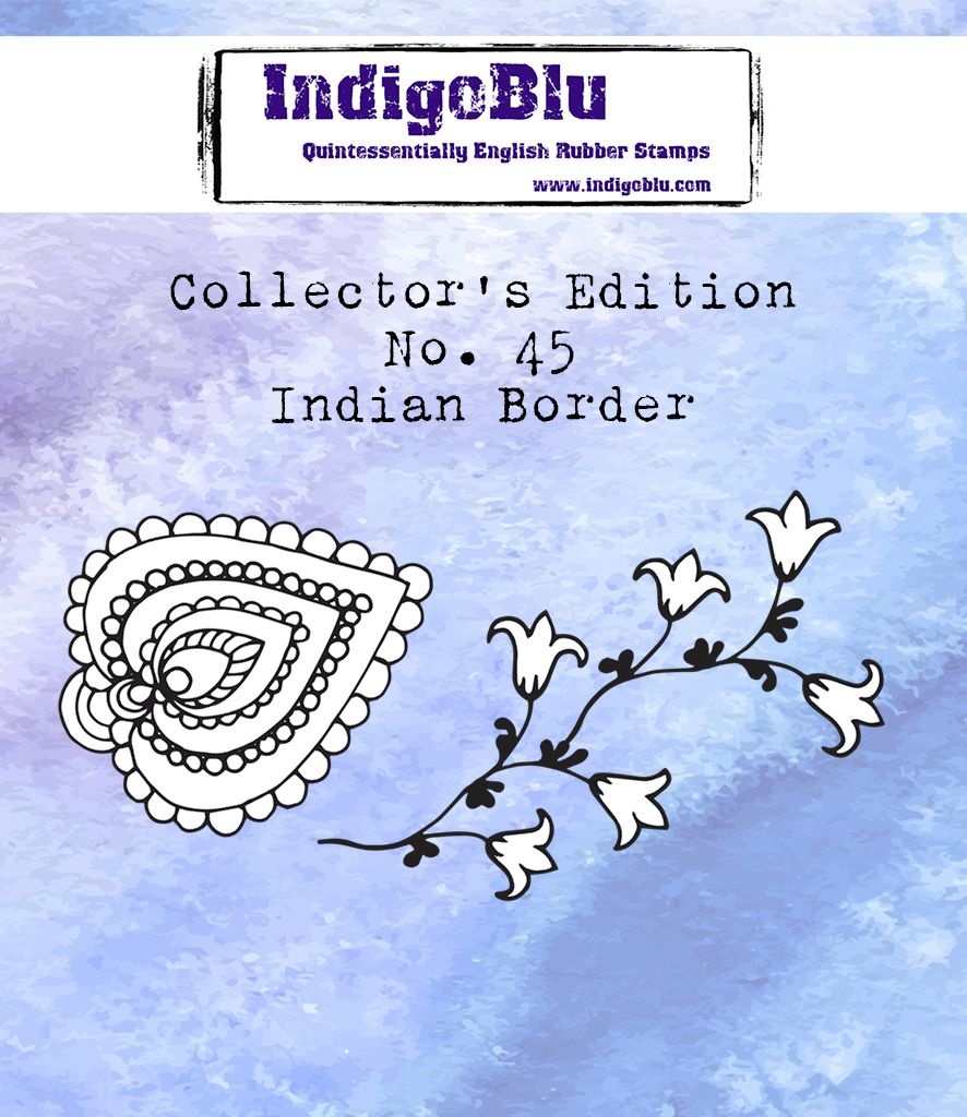 IndigoBlu Cling Stamps Collector's - No. 45 Indian Border