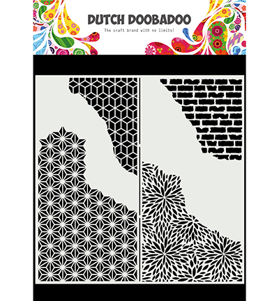 Dutch DooBaDoo Mask Art - Slimline Cracked Patterns