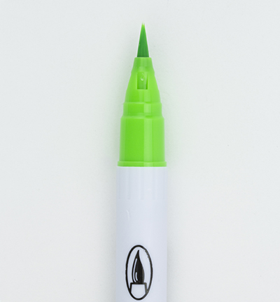 Kuretake ZIG Clean Color Real Brush Marker - 004 Fluorescent Green